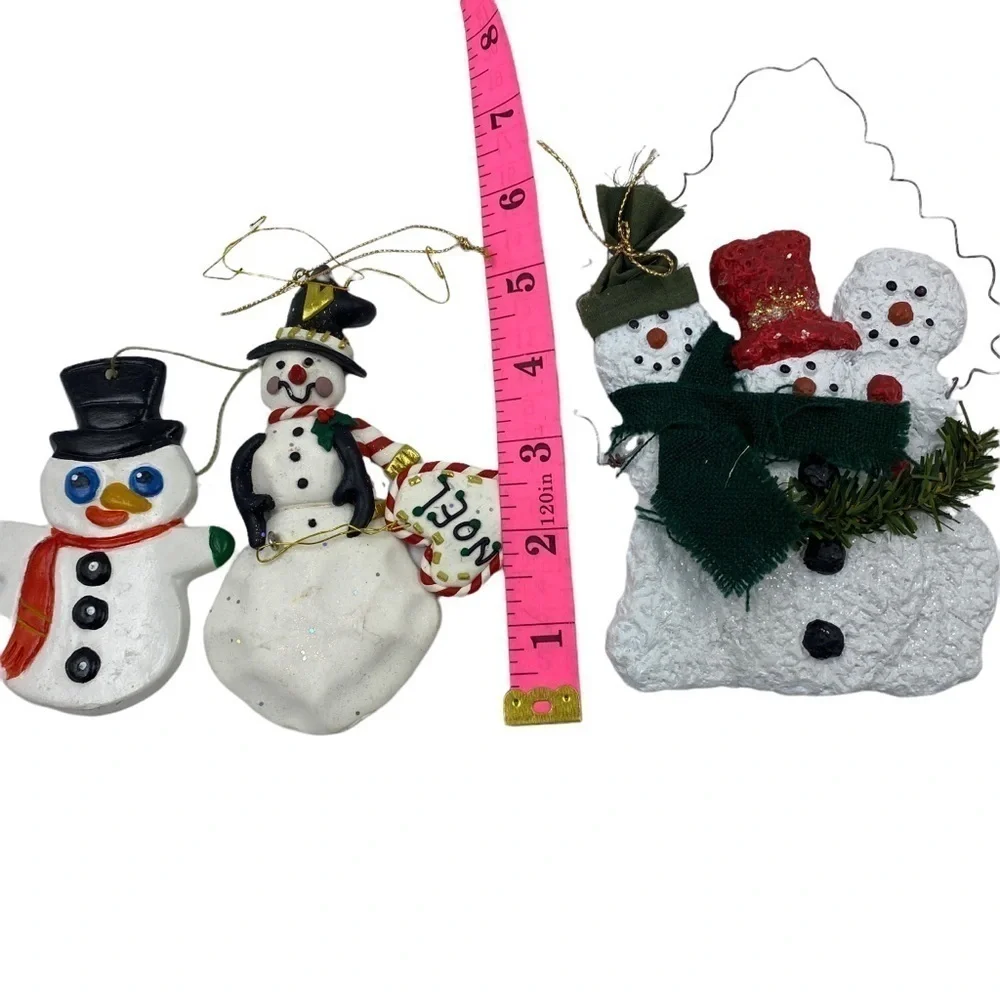 Snowman ⛄ Ornaments 3 Pieces
